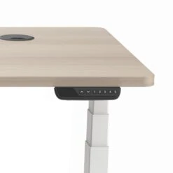 MARLO Single Workstation With Lift 1.4M - Oak & White(Marlo Workstation Single Lift 140cm White Oak) -Modern Furniture DF011 W 140 2000 DigitalControllercloseup