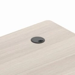 MARLO Single Workstation With Lift 1.6M - Oak & White(Marlo Workstation Single Lift 1 6m White Oak) -Modern Furniture DF011 W 160 2000 grommetcloseup