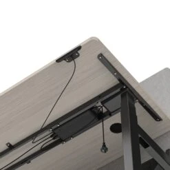 MARLO 2 People Workstation Dual Lift 1.6M - Oak & Black(Marlo Workstation Dual Lift 1 6m Black Oak) 15 MARLO 2 People Workstation Dual Lift 1.6M - Oak & Black(Marlo Workstation Dual Lift 1 6m Black Oak) -Modern Furniture DF04P B 160 2000 BottomViewcloseup