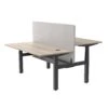 MARLO 2 People Workstation Dual Lift 1.6M - Oak & Black(Marlo Workstation Dual Lift 1 6m Black Oak) 2 MARLO 2 People Workstation Dual Lift 1.6M - Oak & Black(Marlo Workstation Dual Lift 1 6m Black Oak) -Modern Furniture DF04P B 160 2000 RightAngleView