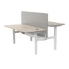MARLO 2 People Workstation Dual Lift 1.4M- Oak & White(Marlo Workstation Dual Lift 1 4m White Oak) 2 MARLO 2 People Workstation Dual Lift 1.4M- Oak & White(Marlo Workstation Dual Lift 1 4m White Oak) -Modern Furniture DF04P W 140 2000 RightAngleView
