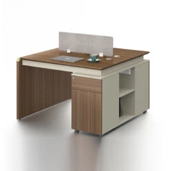 ANDERSON 2 People Back To Back Workstation 1.2M - Hazelnut & Beige(Anderson 2 People Back To Back Workstation 1 2m Australian Gold Oak) -Modern Furniture DG02 D1212 800 0d3f33a6 e7ae 4042 b9c9 7d877193d70d
