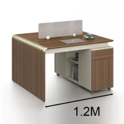 ANDERSON 2 People Back To Back Workstation 1.2M - Hazelnut & Beige(Anderson 2 People Back To Back Workstation 1 2m Australian Gold Oak) -Modern Furniture DG02 D1212 1 800 dc0f39f3 75d1 4a13 82e7 2f2736b4d378