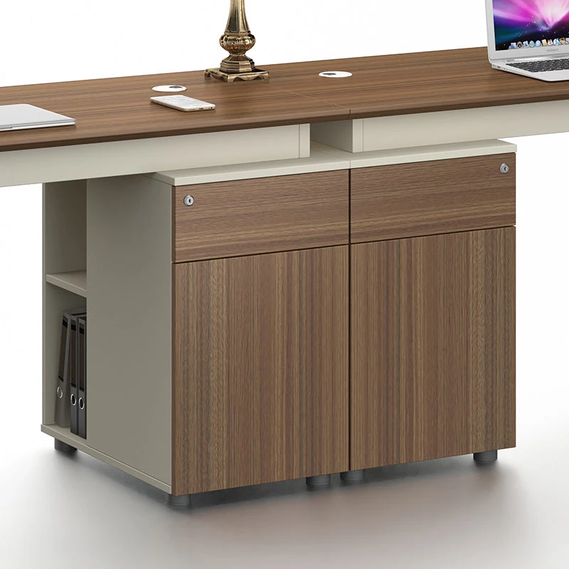 ANDERSON 2 People Workstation 2.4M - Hazelnut & Beige(Anderson 2 People Workstation 2 4m Australian Gold Oak) 6 ANDERSON 2 People Workstation 2.4M - Hazelnut & Beige(Anderson 2 People Workstation 2 4m Australian Gold Oak) - Image 4