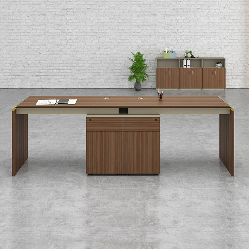 ANDERSON 2 People Workstation 2.4M - Hazelnut & Beige(Anderson 2 People Workstation 2 4m Australian Gold Oak) 5 ANDERSON 2 People Workstation 2.4M - Hazelnut & Beige(Anderson 2 People Workstation 2 4m Australian Gold Oak) - Image 3