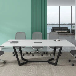 ASPEN Boardroom Table 240cm - White(Snowy Boardroom Table 240cm White) -Modern Furniture DG05 C0224 Lifestyle 1000