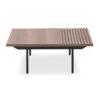 TOZZI Square Coffee Tables 85cm - Walnut & Black(Tozzi Square Coffee Tables 80cm Walnut Black) -Modern Furniture DI J5810A B 5 800
