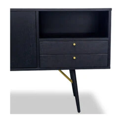 OMARI Sideboard Buffet 160cm - Black Ash(Omari Sideboard 160cm Black) -Modern Furniture DI J9580 1 OMARI Sideboard 5 DETAIL 2 800