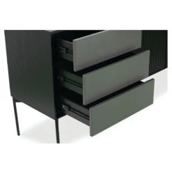 SEGAN Sideboard Buffet 160cm - Black & Grey(Segan Sideboard 160cm Black) -Modern Furniture DI J9695 5 800
