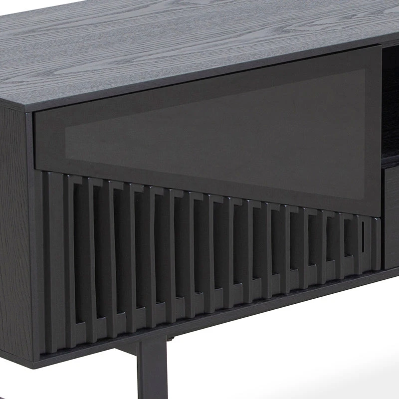 MONTANA Entertainment TV Unit 160cm - Black Ash(Montana Entertainment Tv Unit 160cm Black) 9 MONTANA Entertainment TV Unit 160cm - Black Ash(Montana Entertainment Tv Unit 160cm Black) - Image 7