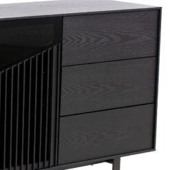 MONTANA Sideboard Buffet 160cm - Black Ash(Montana Sideboard 160cm Black) -Modern Furniture DI J9870Maincloseup 800
