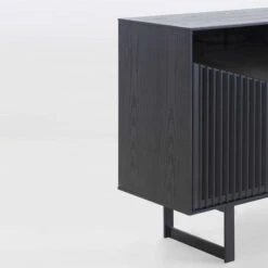 MONTANA Sideboard Buffet 160cm - Black Ash(Montana Sideboard 160cm Black) -Modern Furniture DI J9870 closeup2 800