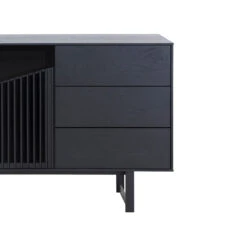 MONTANA Sideboard Buffet 160cm - Black Ash(Montana Sideboard 160cm Black) -Modern Furniture DI J9870closeup2 800