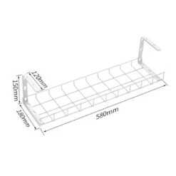 Under Desk Basket Cable Tray Management - White(Under Desk Basket Cable Tray Management White)