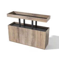 TRIBECA Credenza Cabinet 135cm - Warm Oak With Black(Tribeca Credenza Cabinet 135cm Brown Black) 12 TRIBECA Credenza Cabinet 135cm - Warm Oak With Black(Tribeca Credenza Cabinet 135cm Brown Black) -Modern Furniture ES001AC 1000