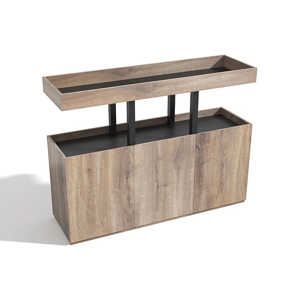 TRIBECA Credenza Cabinet 135cm - Warm Oak With Black(Tribeca Credenza Cabinet 135cm Brown Black) 3 TRIBECA Credenza Cabinet 135cm - Warm Oak With Black(Tribeca Credenza Cabinet 135cm Brown Black)