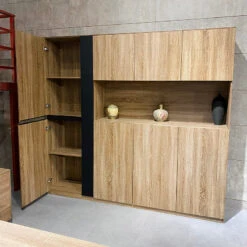 ADRIANO Display Unit218cm - Light Brown(Adriano Display Unit 218cm Tobacco) 9 ADRIANO Display Unit218cm - Light Brown(Adriano Display Unit 218cm Tobacco) -Modern Furniture ES1502 1 800