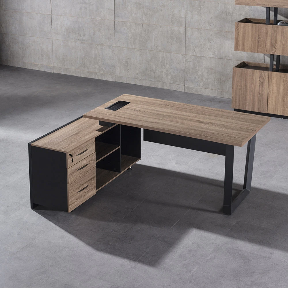 ADRIANO Executive Office Desk With Left Return 160-180cm - Light Brown(Adriano Executive Desk With Left Return 1 8m Light Brown) 8 ADRIANO Executive Office Desk With Left Return 160-180cm - Light Brown(Adriano Executive Desk With Left Return 1 8m Light Brown) - Image 6