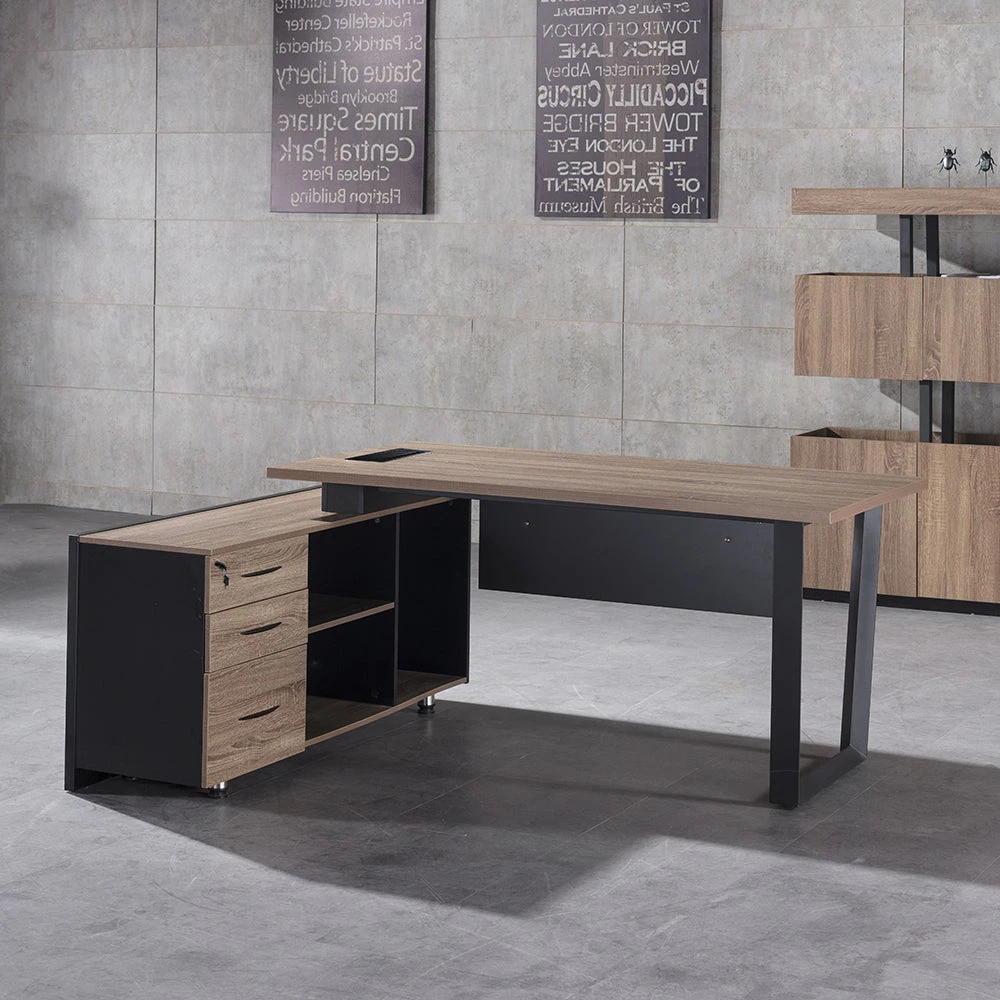 ADRIANO Executive Office Desk With Left Return 160-180cm - Light Brown(Adriano Executive Desk With Left Return 1 8m Light Brown) 7 ADRIANO Executive Office Desk With Left Return 160-180cm - Light Brown(Adriano Executive Desk With Left Return 1 8m Light Brown) - Image 5