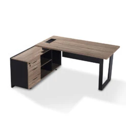 ADRIANO Executive Office Desk With Left Return 160-180cm - Light Brown(Adriano Executive Desk With Left Return 1 8m Light Brown) 28 ADRIANO Executive Office Desk With Left Return 160-180cm - Light Brown(Adriano Executive Desk With Left Return 1 8m Light Brown) -Modern Furniture EW003 withlockcropped 1 Left 1000