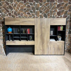 EASTON Display Unit 3.2M - Warm Oak & Black(Easton Display Unit 3 2m Mahogany Black) 15 EASTON Display Unit 3.2M - Warm Oak & Black(Easton Display Unit 3 2m Mahogany Black) -Modern Furniture EastonComplete 1000