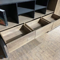 EASTON Display Unit 3.2M - Warm Oak & Black(Easton Display Unit 3 2m Mahogany Black) 18 EASTON Display Unit 3.2M - Warm Oak & Black(Easton Display Unit 3 2m Mahogany Black) -Modern Furniture EastonDrawers 1000