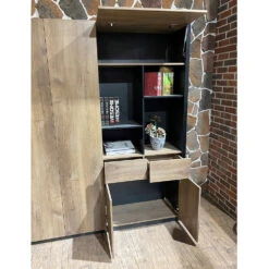 EASTON Display Unit 3.2M - Warm Oak & Black(Easton Display Unit 3 2m Mahogany Black) 21 EASTON Display Unit 3.2M - Warm Oak & Black(Easton Display Unit 3 2m Mahogany Black) -Modern Furniture EastonSidesection 1000