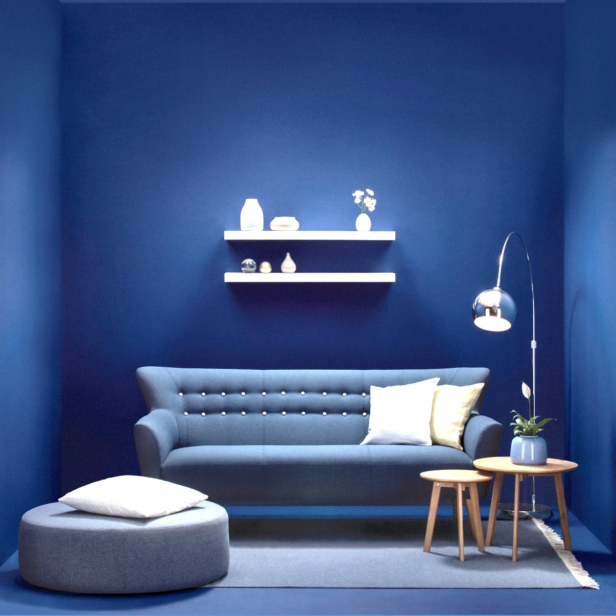 OMNI Ottoman 46cm - Midnight Blue(Omni Ottoman Small Midnight Blue Colour) 4 OMNI Ottoman 46cm - Midnight Blue(Omni Ottoman Small Midnight Blue Colour) - Image 2