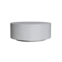 ROCCO Indoor & Outdoor Coffee Table 80cm - White Concrete(Rocco Coffee Table 60cm White Concrete Copy)