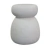ROCCO Indoor & Outdoor Side Table Stool 38cm - White Concrete(Rocco Stool 38cm White Concrete) -Modern Furniture FCT53WHITE 3
