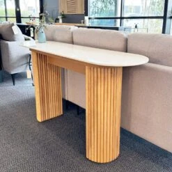 FLEUR Console Table 140cm - Oak(Fleur Console Table Black Copy) 13 FLEUR Console Table 140cm - Oak(Fleur Console Table Black Copy) -Modern Furniture FLEUR Console Table Oak LS 2