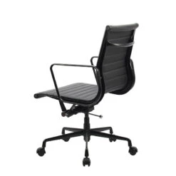 DAKIN Low Back Office Chair - Black(Dakin Low Back Office Chair Black) -Modern Furniture FOF C968 1 1037 BackView 800