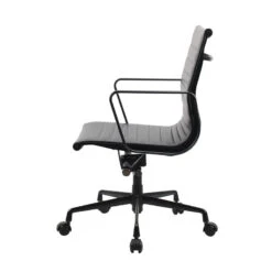 DAKIN Low Back Office Chair - Black(Dakin Low Back Office Chair Black) -Modern Furniture FOF C968 1 1037 SideView 800