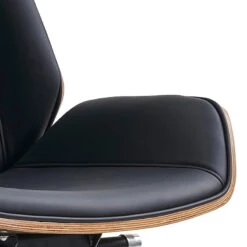 TYLER High Back Office Chair - Walnut & Black(Tyler High Back Office Chair Walnut Black) -Modern Furniture FOF SL1812A 2BlackPly3 800