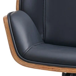 TYLER High Back Office Chair - Walnut & Black(Tyler High Back Office Chair Walnut Black) -Modern Furniture FOF SL1812A 2BlackPly5 800