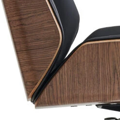 TYLER High Back Office Chair - Walnut & Black(Tyler High Back Office Chair Walnut Black) -Modern Furniture FOF SL1812A 3BlackJoint 800