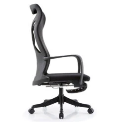 MurryHigh Back Office Chair With Retractable Footrest - Black(Murry High Back Office Chair With Retractable Footrest Black) -Modern Furniture FX A301.d 1000