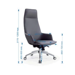 CRUZ High Back Office Chair - Black(Cruz High Back Office Chair Black) -Modern Furniture FX A332dms 1000 d3a8675e 01f5 43ce 9db8 b1460afe3370