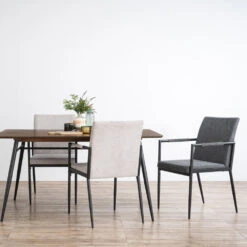 FERMA Dining Chair - Grey(Ferma Dining Chair Grey) -Modern Furniture FermaDT144091 FermaDC241595 2425961 4Simpleconcept 1000