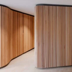 WOODFLEX Flexible Acoustic Battened Wood Slat Panel - 3 Sided Full Wrap Oak Veneer - 2700mm X 600mm(Woodflex Flexible Acoustic Wood Slat Panel 3 Sided Full Wrap Battens Oak Veneer 2700mm X 600mm) -Modern Furniture FlexibleOutdoor2 800 5f6c1ac5 66ca 4888 81a2 1689425bb8e3