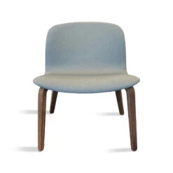 LOTTIE Lounge Chair - Walnut & Grey(Lottie Lounge Chair) -Modern Furniture Front 800