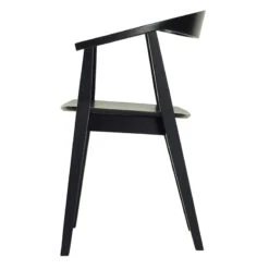 GRETA Dining Chair - Black(Greta Chair In Black 1) 12 GRETA Dining Chair - Black(Greta Chair In Black 1) -Modern Furniture GRETABlackChairSideView800