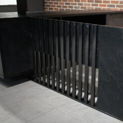 DAXTON Executive Desk With Right Return With Lift 200cm - Black(Daxton Executive Desk With Right Return 200cm Warm Oak Black Copy) -Modern Furniture GrillR 1000