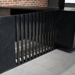 DAXTON Executive Desk With Left Return With Lift 200cm - Black(Daxton Executive Desk With Left Return With Lift 200cm Black) -Modern Furniture Grill L 1000