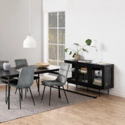 KREMAN Sideboard Buffet 140cm - Black(Kreman Sideboard Buffet 140cm Black) -Modern Furniture H000020985Lifestyle2 1000
