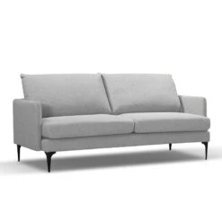 HARLOW 3 Seater Sofa - Light Grey(Harlow 3 Seater Sofa Grey)