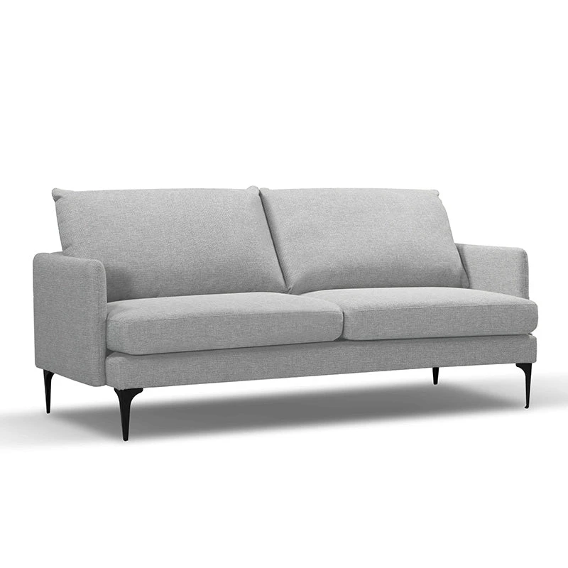 HARLOW 3 Seater Sofa - Light Grey(Harlow 3 Seater Sofa Grey) 3 HARLOW 3 Seater Sofa - Light Grey(Harlow 3 Seater Sofa Grey)