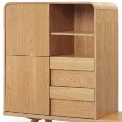 FINLEY TV Entertainment Wall Unit 1.8M - Natural(Finley Tv Unit With Storage 180cm Ah) -Modern Furniture HL MK5172 B
