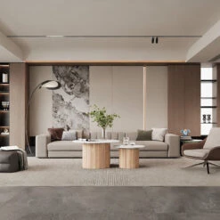 BLANCHE Side Table 60cm - Terrazzo Stone(Blanche Side Table 60cm Terrazzo Stone) -Modern Furniture HP 202101CT HP 202101ET ST Lifestyle1 800