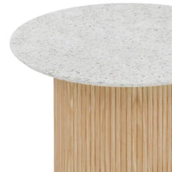 BLANCHE Side Table 60cm - Terrazzo Stone(Blanche Side Table 60cm Terrazzo Stone) -Modern Furniture HP 202101ET STCloseup 800